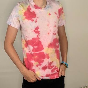 Tie dye T-shirt Yellow Cherry Blossom